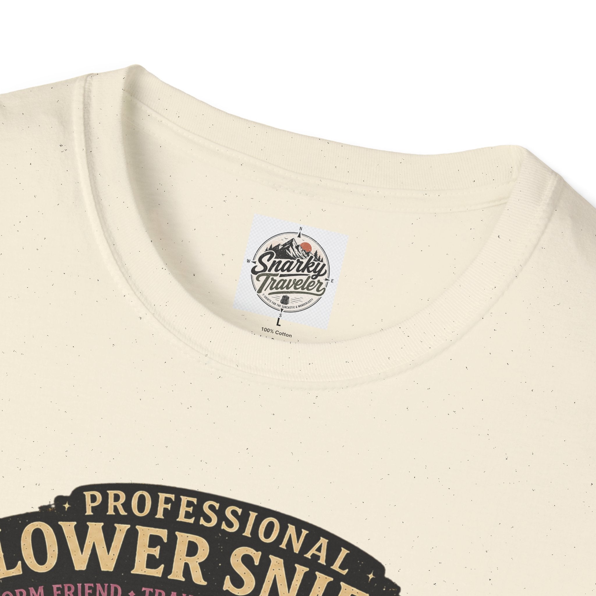 Flower Sniffer Vintage Graphic Tee — "Professional Flower Sniffer / Part-Time Alien"