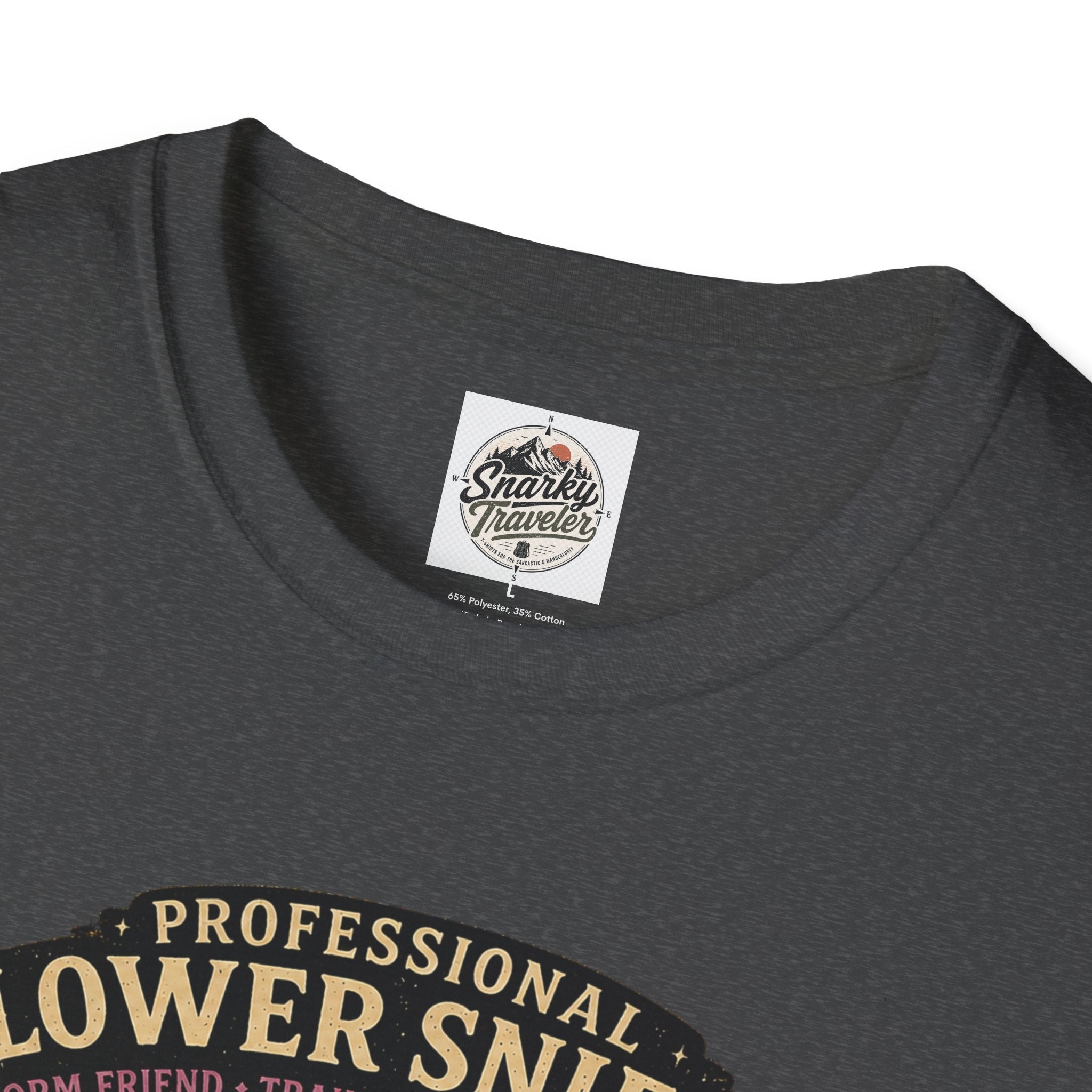 Flower Sniffer Vintage Graphic Tee — "Professional Flower Sniffer / Part-Time Alien"