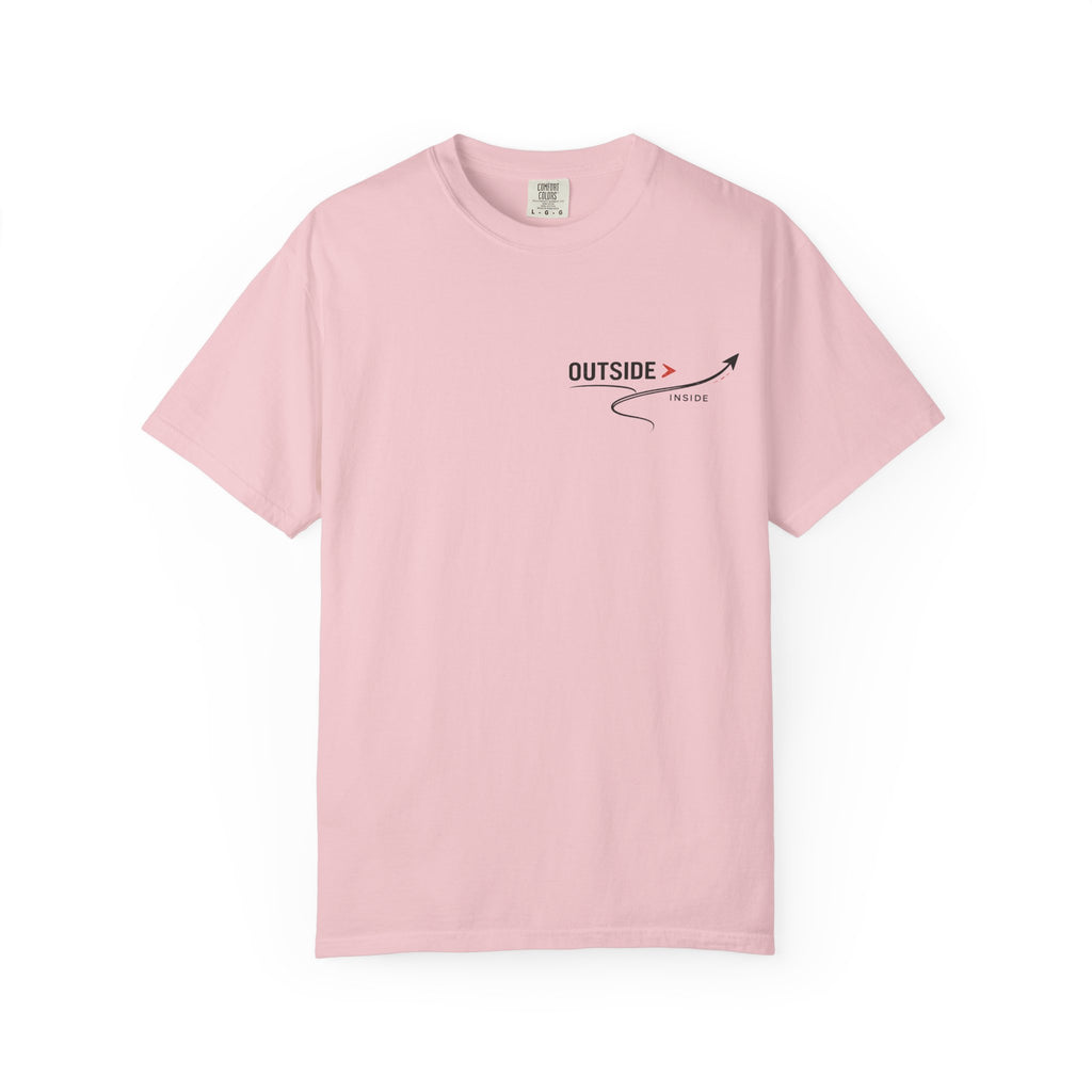Outside > Inside T-Shirt — Minimal Arrow Travel Graphic Tee