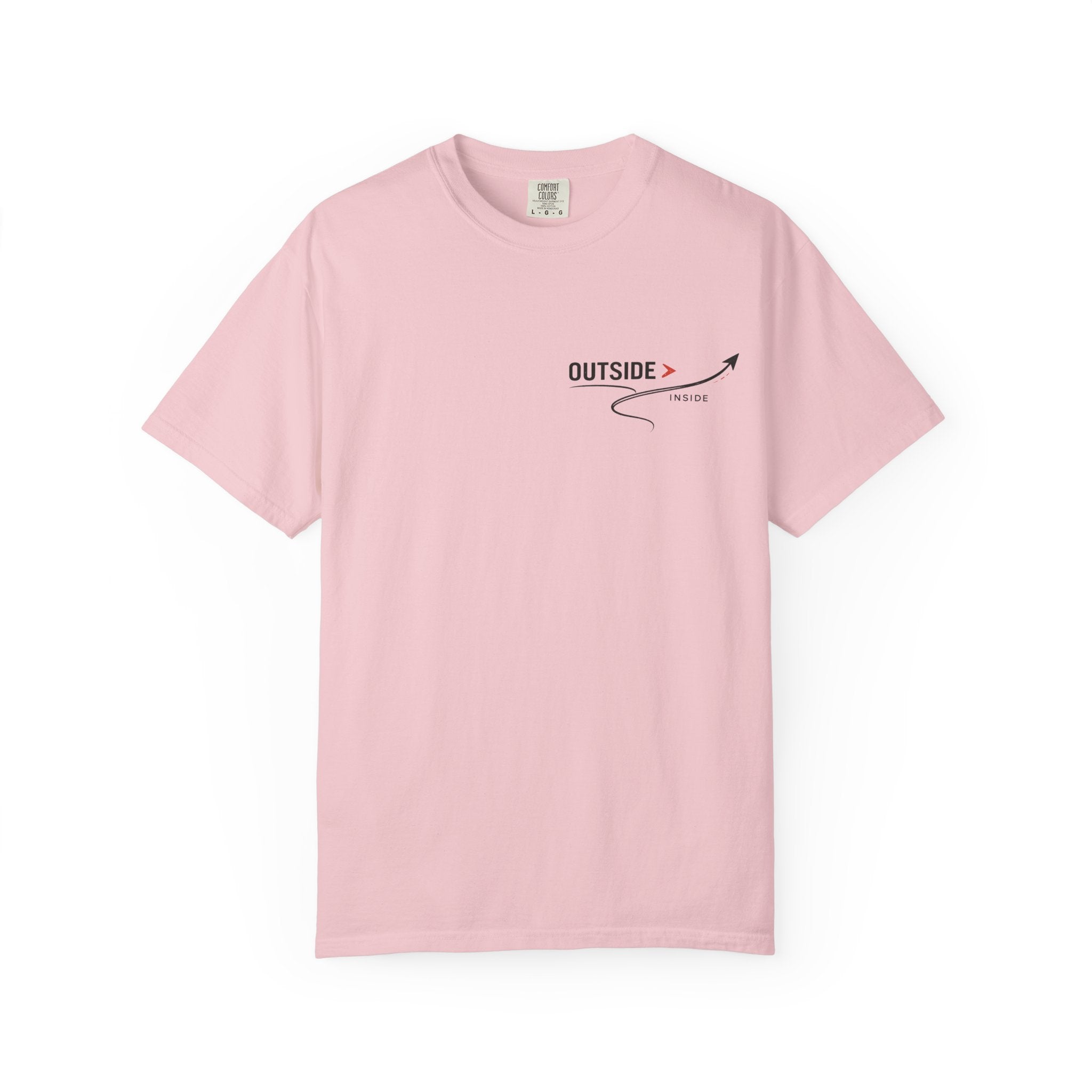 Outside > Inside T-Shirt — Minimal Arrow Travel Graphic Tee