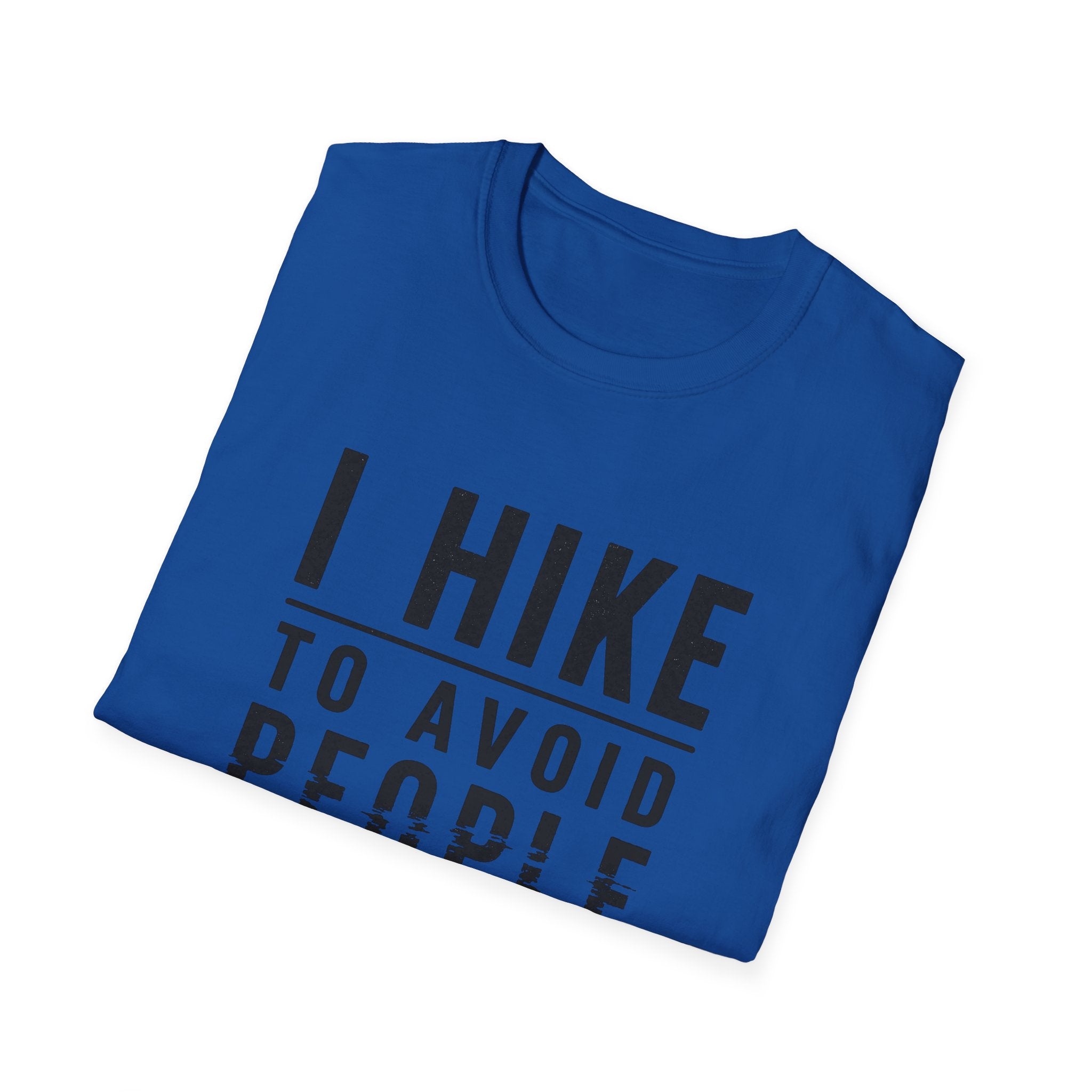 Hiking T-Shirt - "I Hike To Avoid People" Funny Outdoor Tee for Hikers