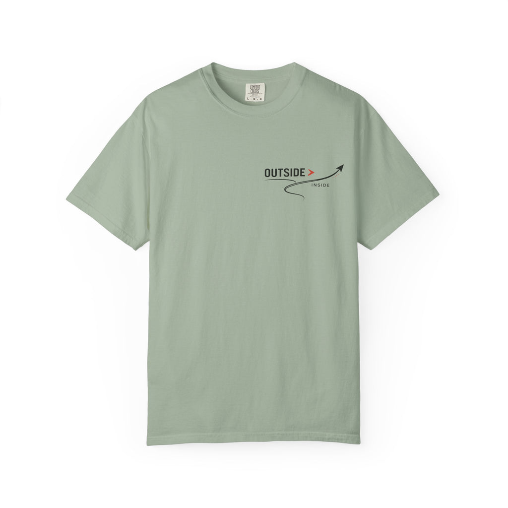 Outside > Inside T-Shirt — Minimal Arrow Travel Graphic Tee