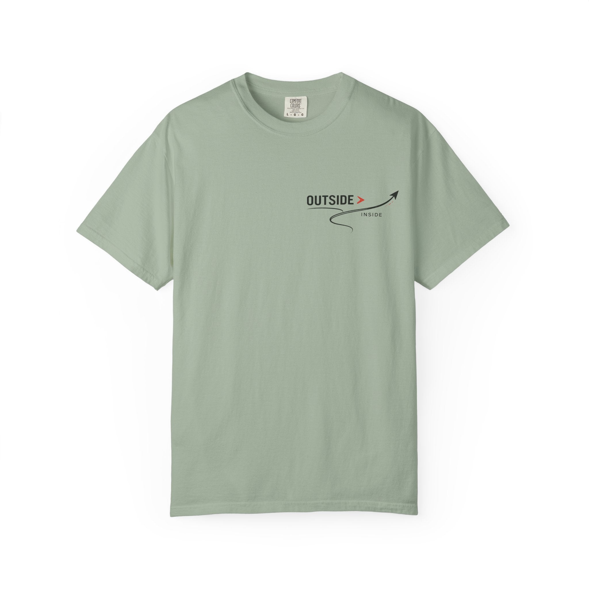 Outside > Inside T-Shirt — Minimal Arrow Travel Graphic Tee