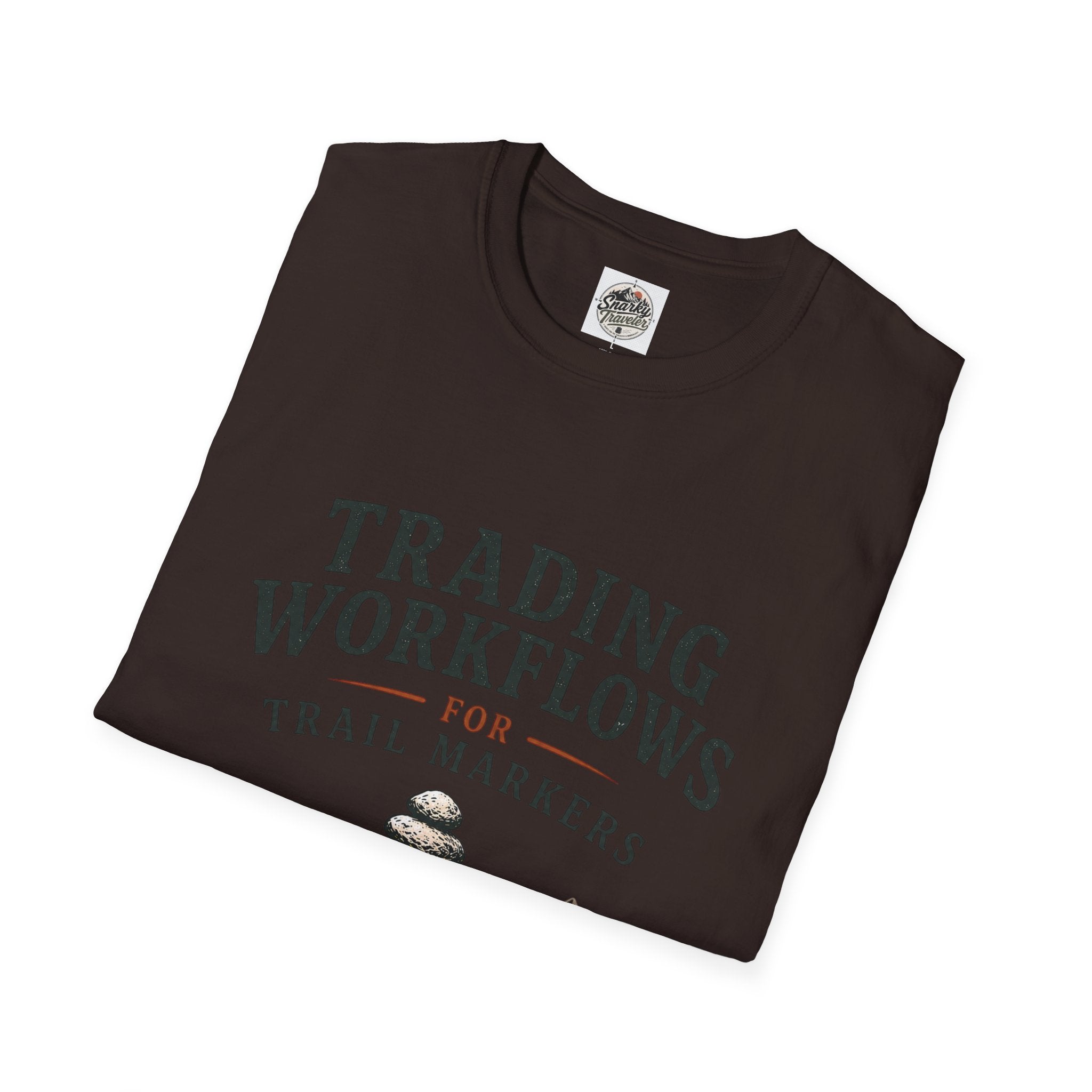 Trail Marker T-Shirt — "Trading Workflows for Trail Markers" Outdoor Hiking Tee