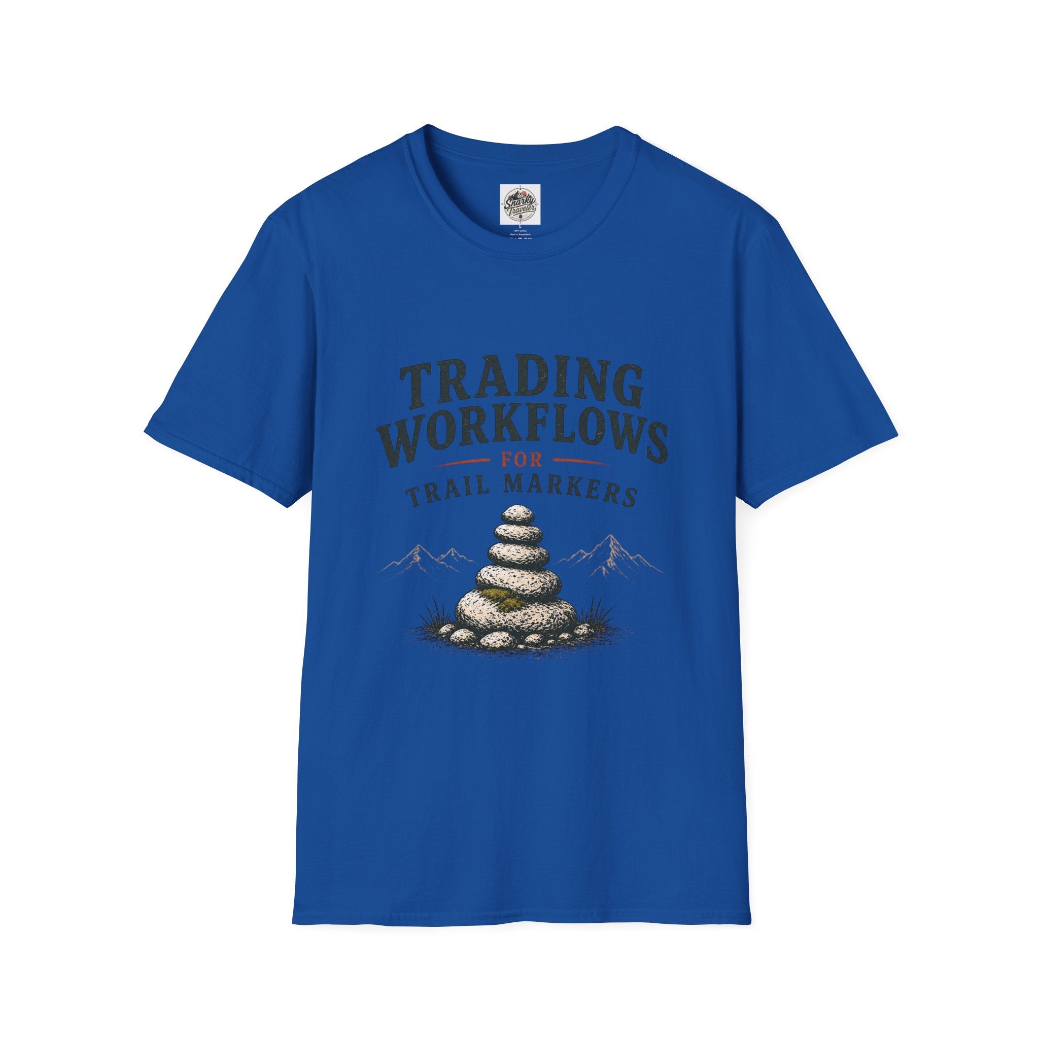 Trail Marker T-Shirt — "Trading Workflows for Trail Markers" Outdoor Hiking Tee