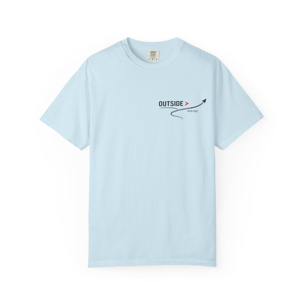 Outside > Inside T-Shirt — Minimal Arrow Travel Graphic Tee