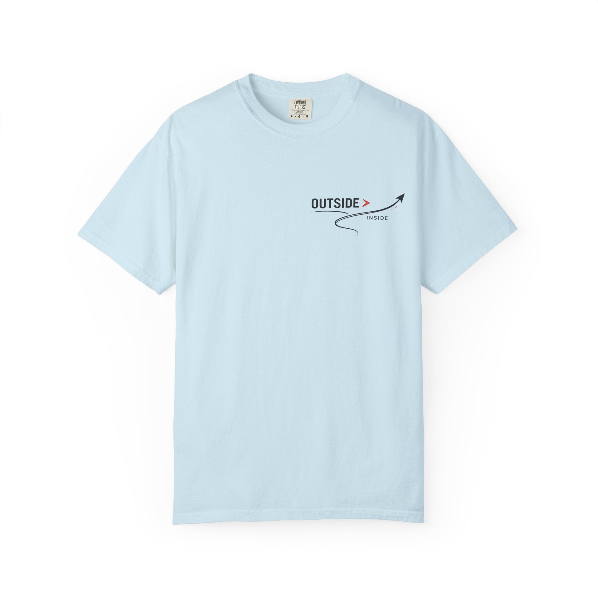 Outside > Inside T-Shirt — Minimal Arrow Travel Graphic Tee