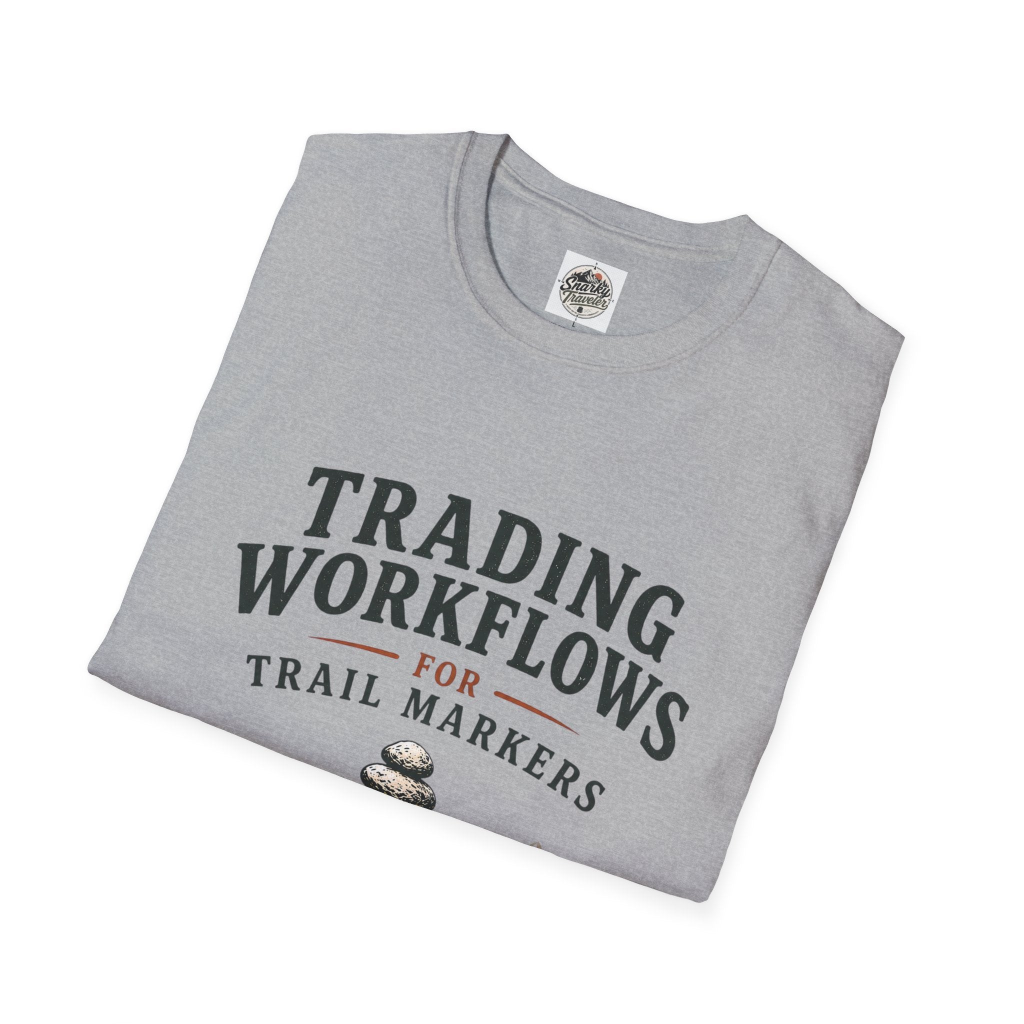 Trail Marker T-Shirt — "Trading Workflows for Trail Markers" Outdoor Hiking Tee