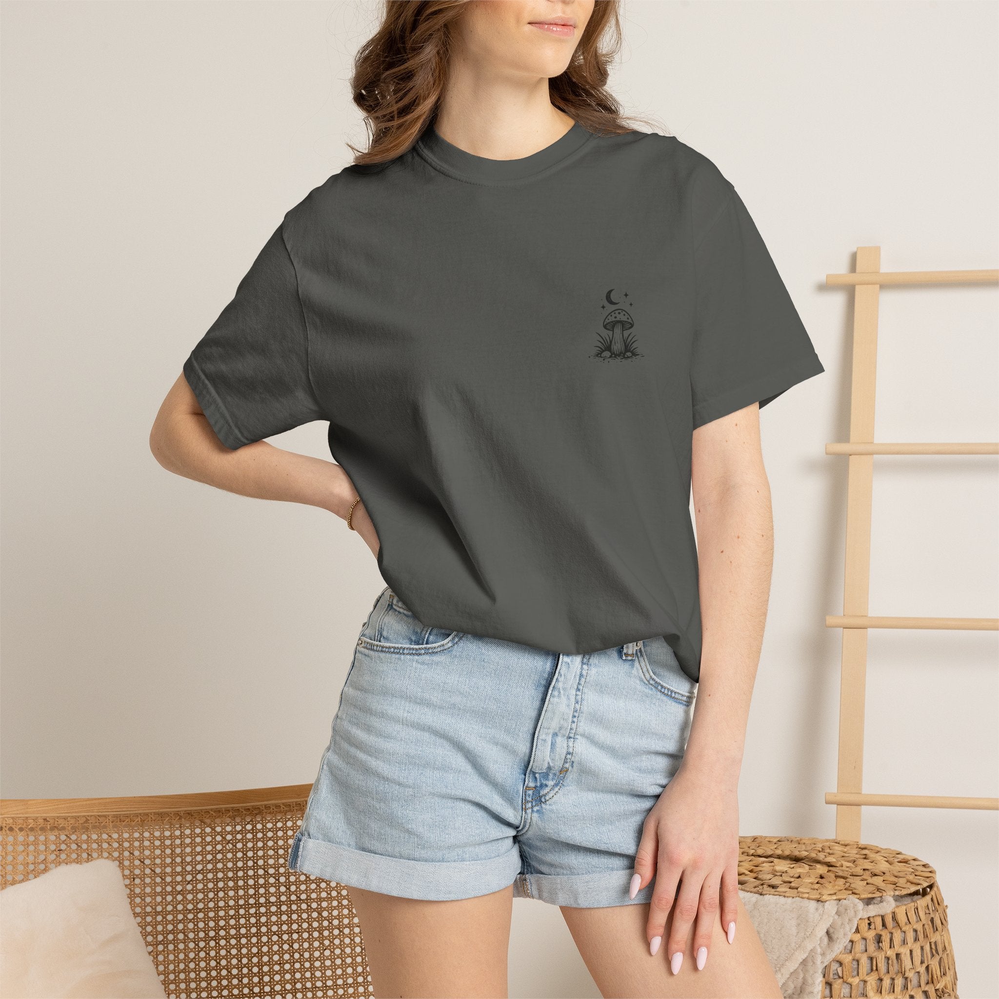 T-Shirt — "Out Here Minding My Business" Mushroom Graphic Tee