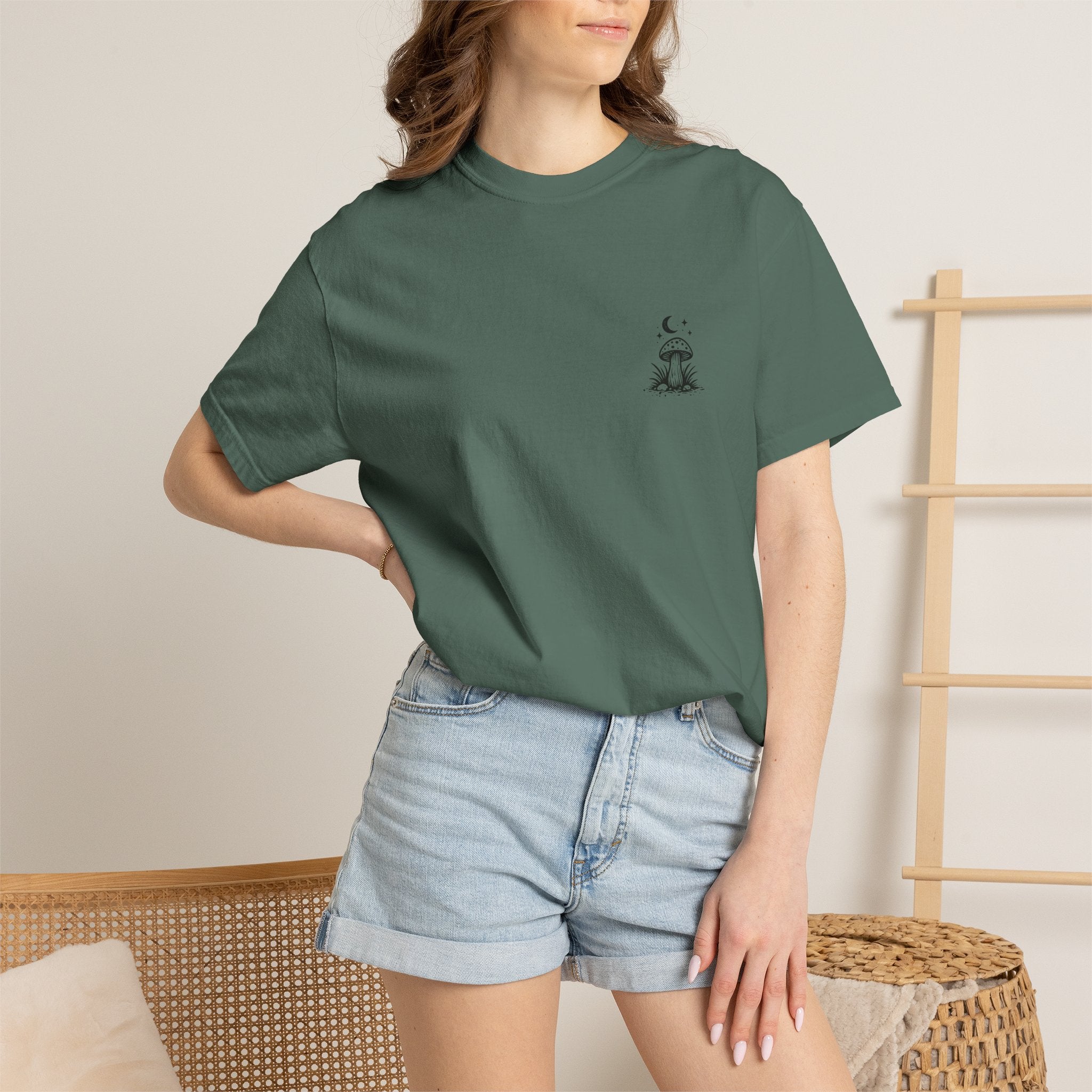 T-Shirt — "Out Here Minding My Business" Mushroom Graphic Tee