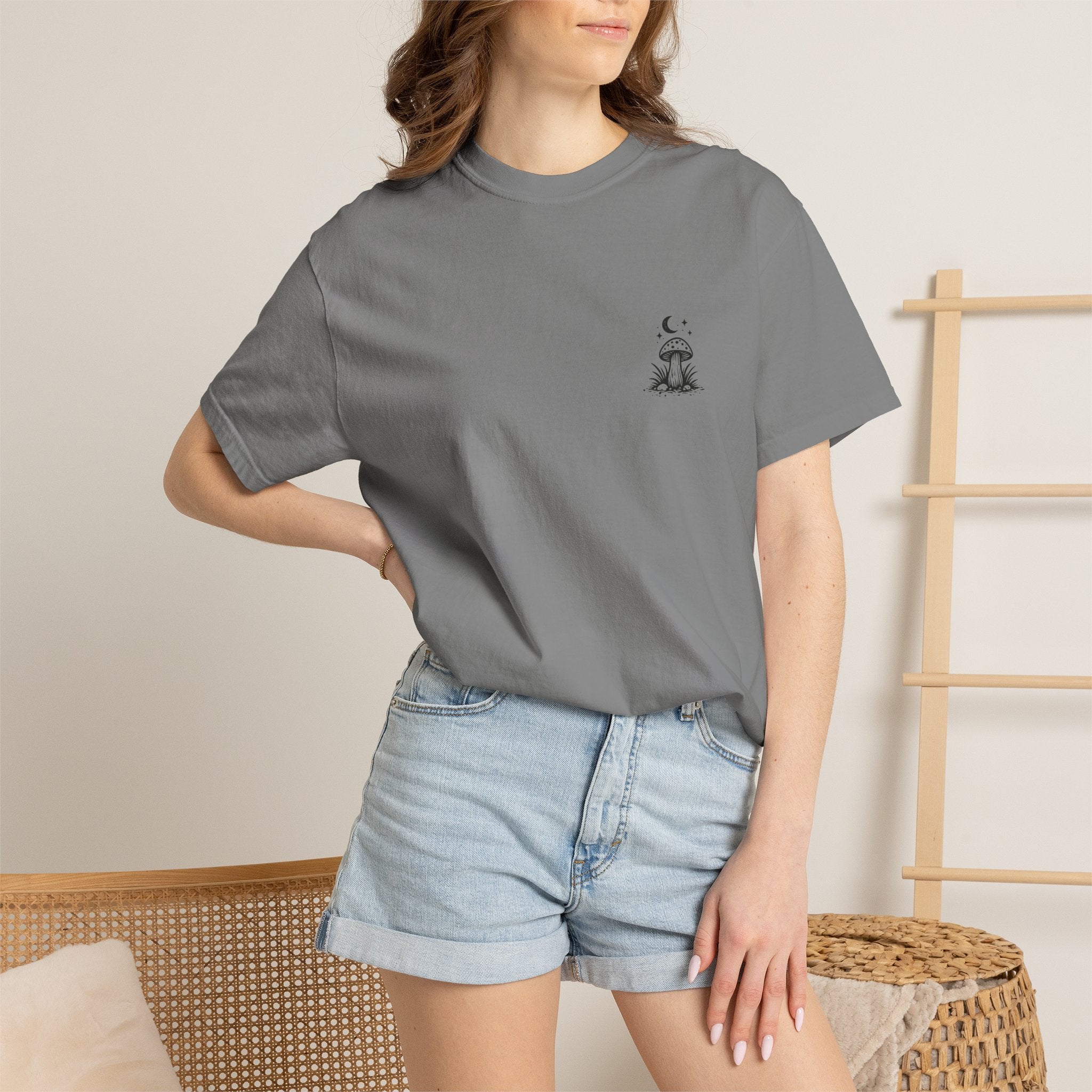 T-Shirt — "Out Here Minding My Business" Mushroom Graphic Tee