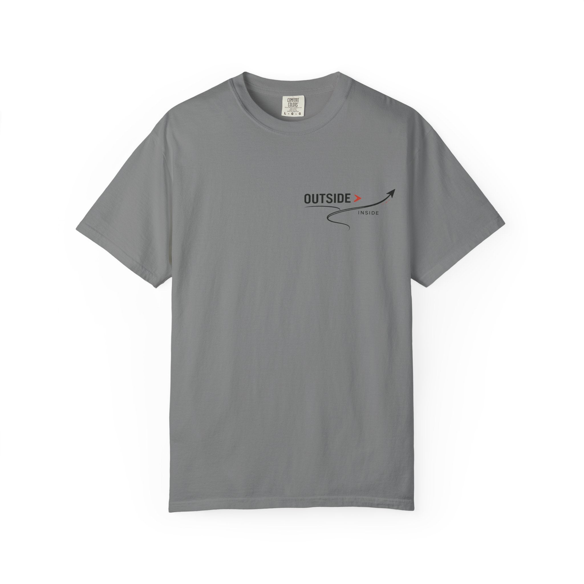 Outside > Inside T-Shirt — Minimal Arrow Travel Graphic Tee