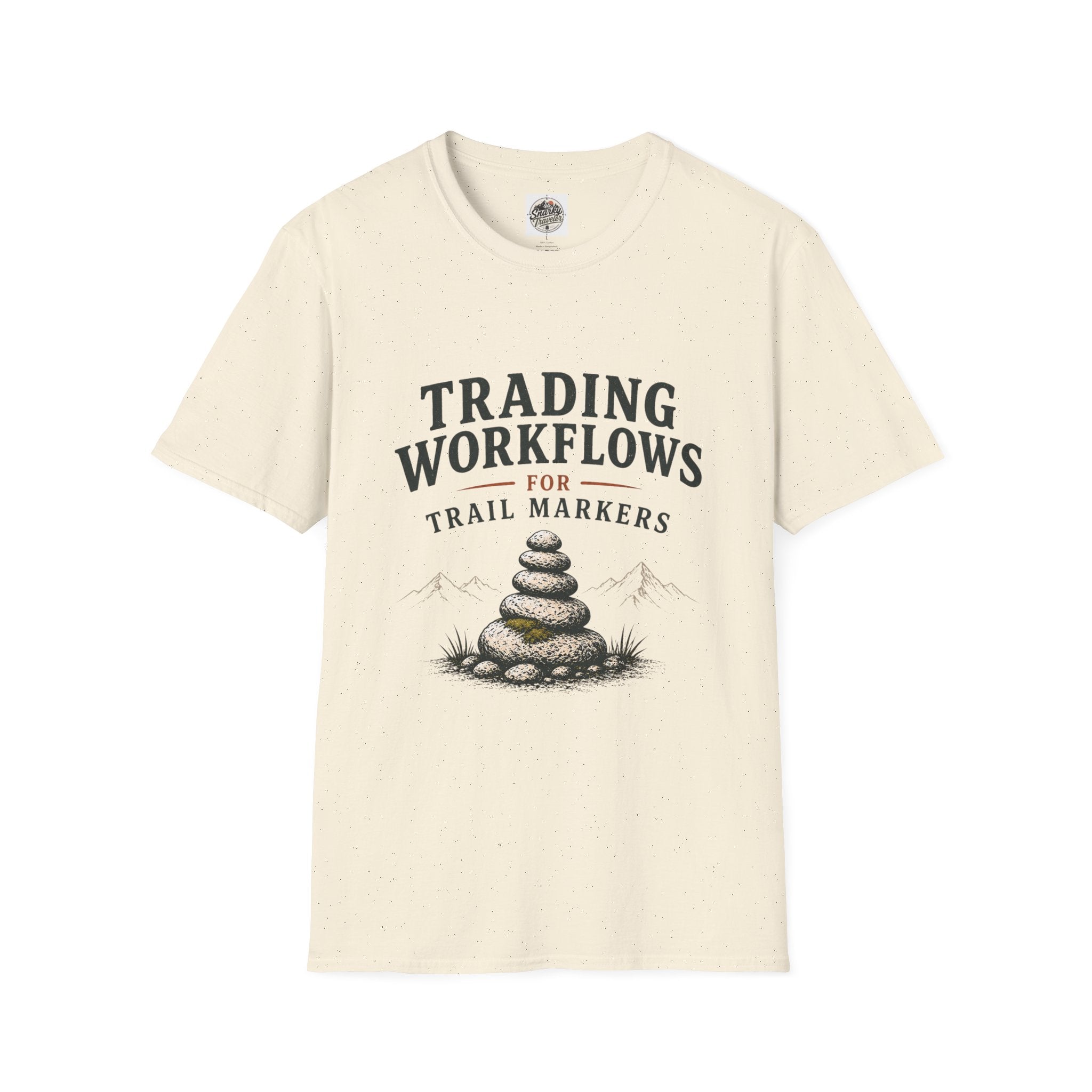 Trail Marker T-Shirt — "Trading Workflows for Trail Markers" Outdoor Hiking Tee