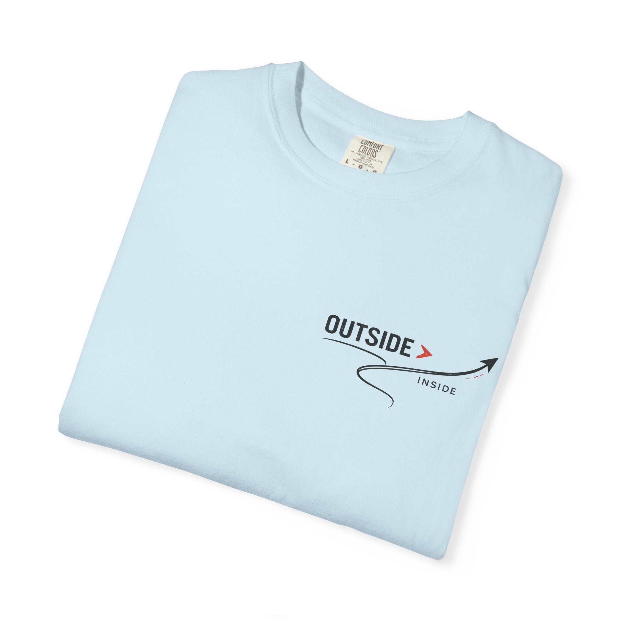 Outside > Inside T-Shirt — Minimal Arrow Travel Graphic Tee