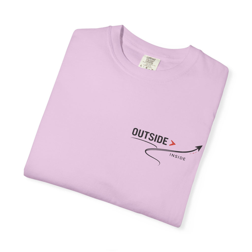 Outside > Inside T-Shirt — Minimal Arrow Travel Graphic Tee