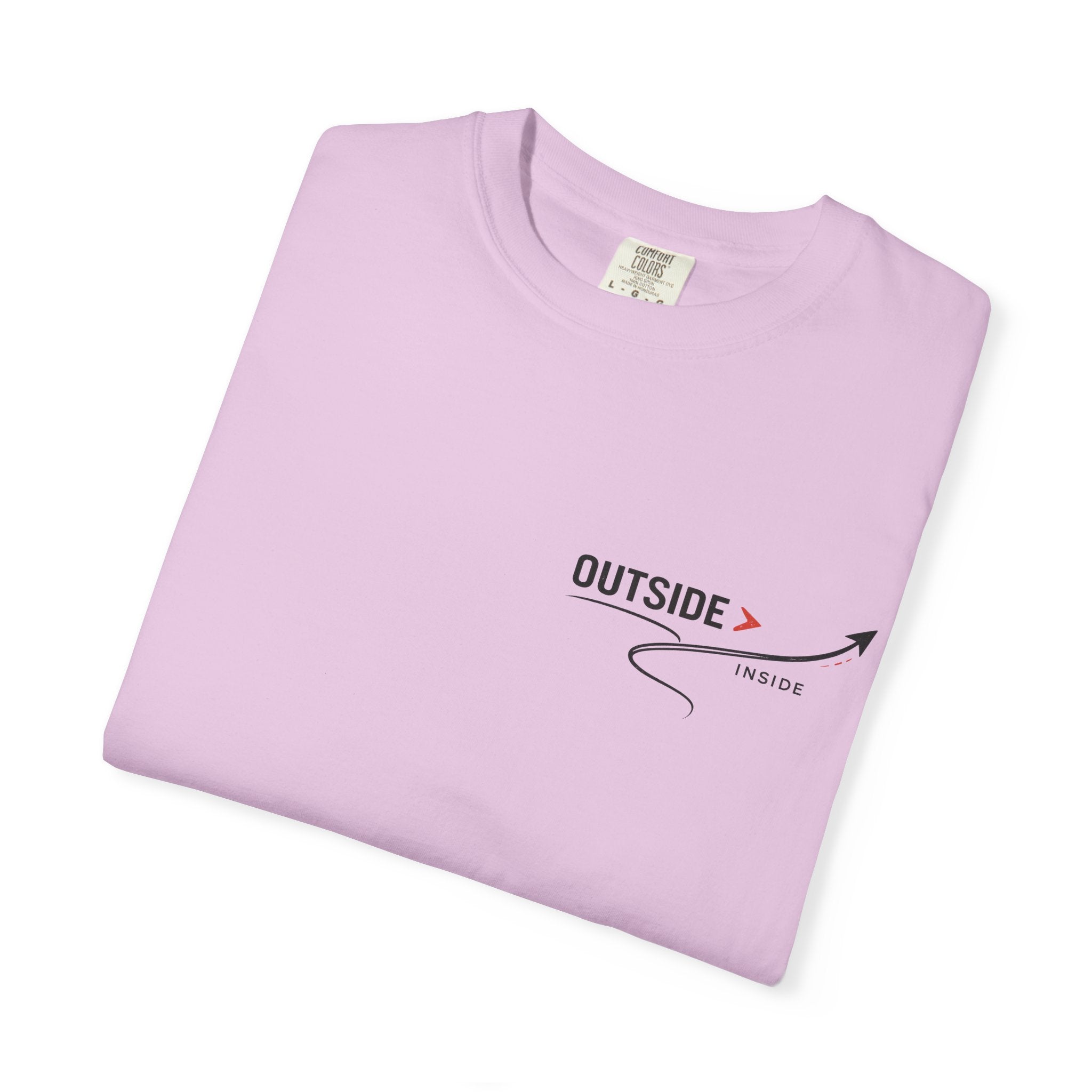Outside > Inside T-Shirt — Minimal Arrow Travel Graphic Tee