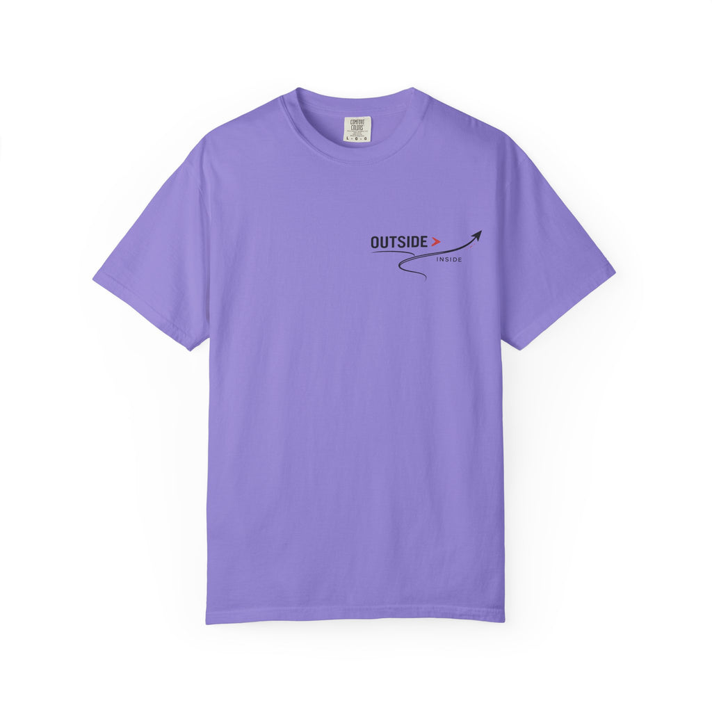 Outside > Inside T-Shirt — Minimal Arrow Travel Graphic Tee
