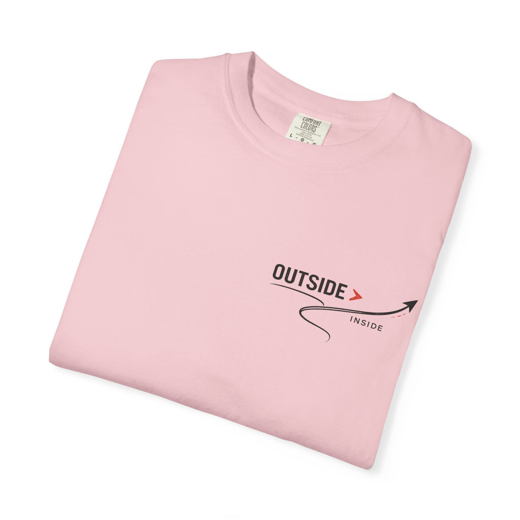 Outside > Inside T-Shirt — Minimal Arrow Travel Graphic Tee