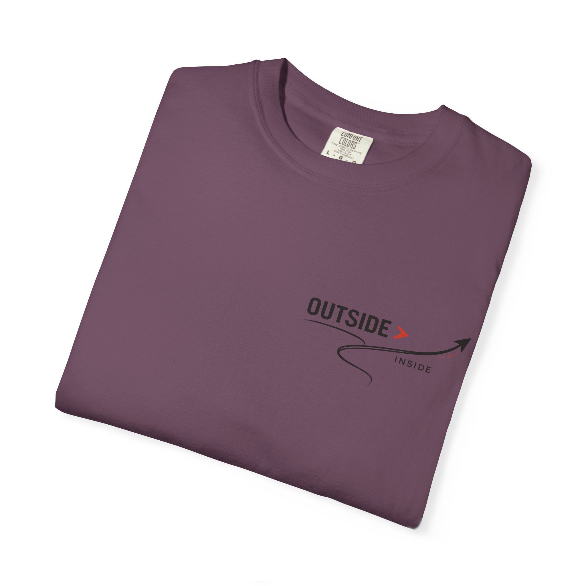 Outside > Inside T-Shirt — Minimal Arrow Travel Graphic Tee