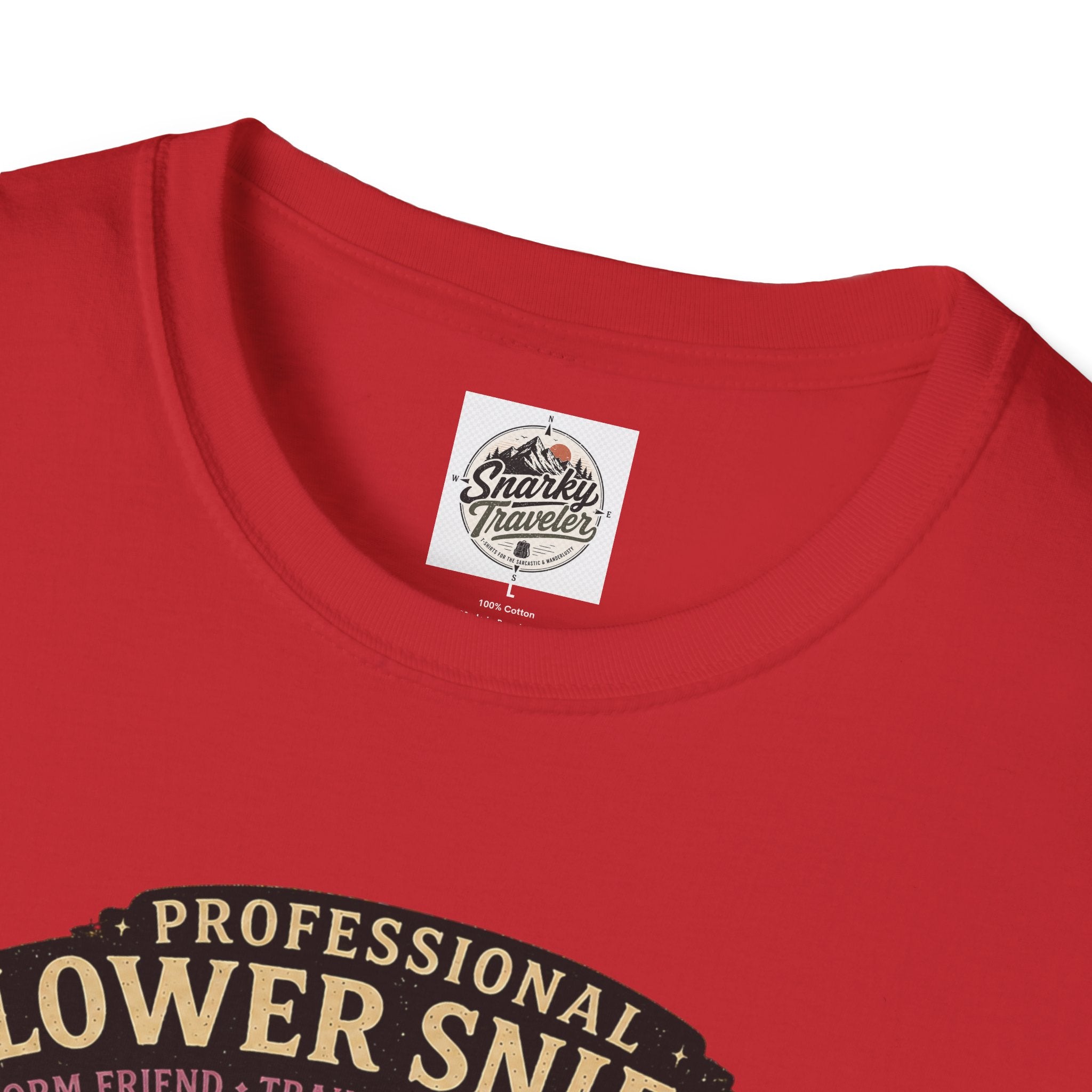 Flower Sniffer Vintage Graphic Tee — "Professional Flower Sniffer / Part-Time Alien"