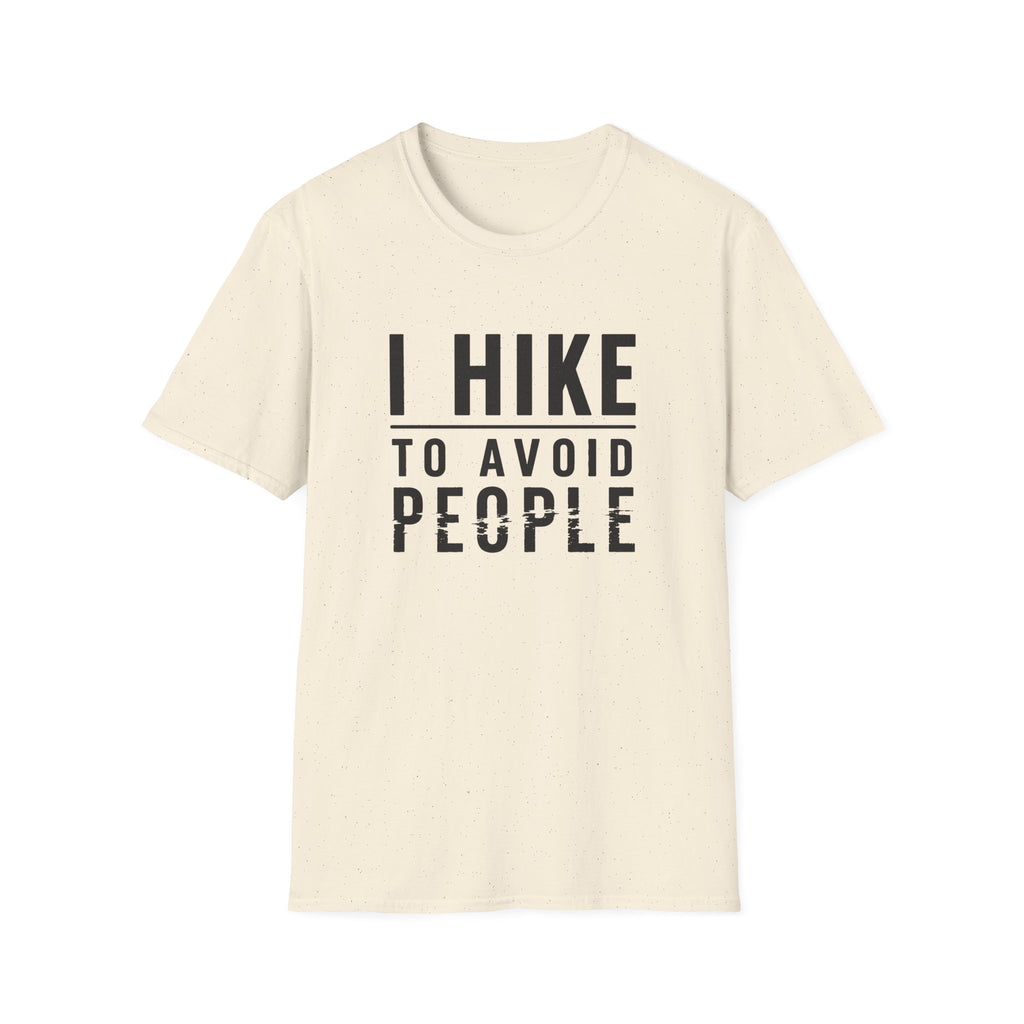 Hiking T-Shirt - "I Hike To Avoid People" Funny Outdoor Tee for Hikers