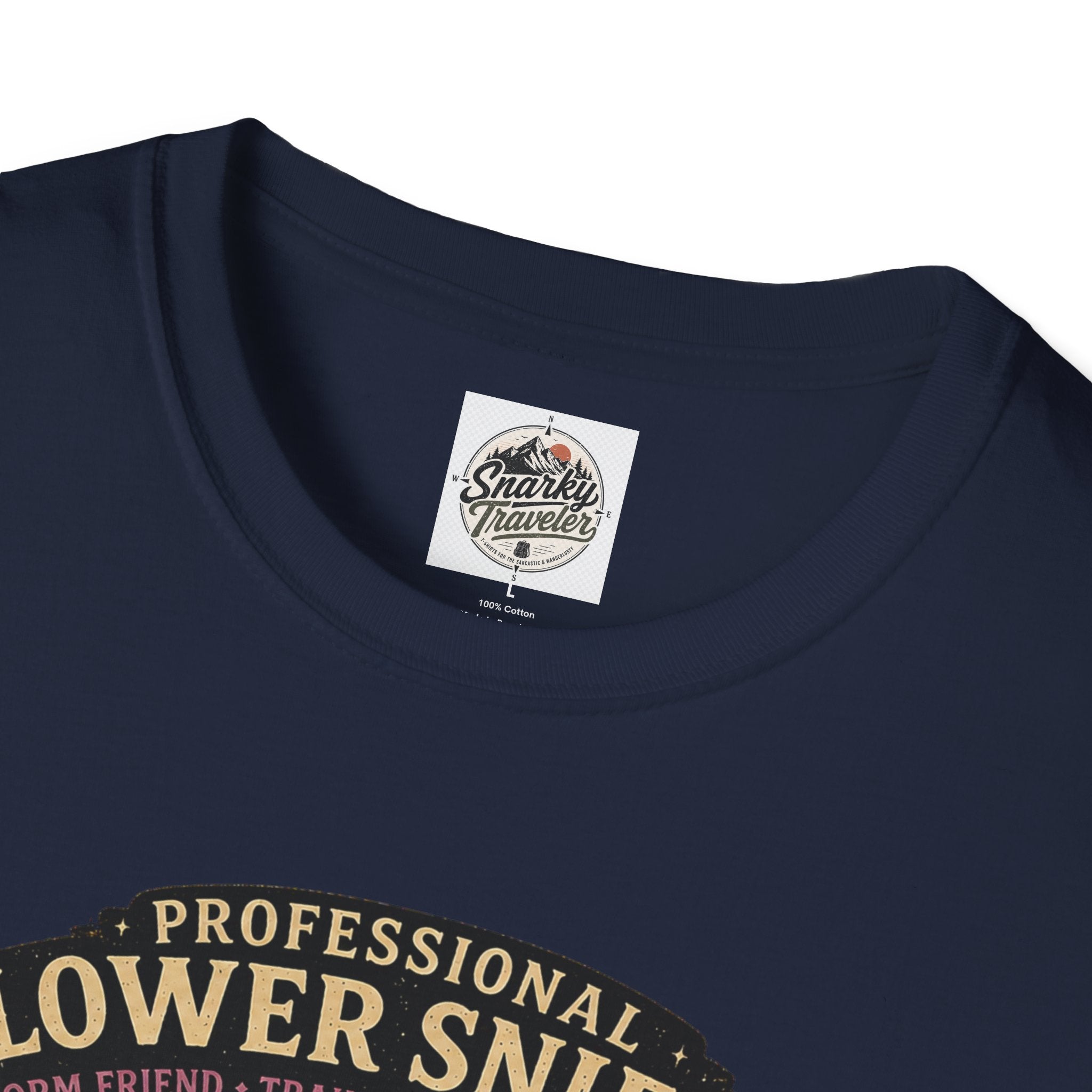 Flower Sniffer Vintage Graphic Tee — "Professional Flower Sniffer / Part-Time Alien"