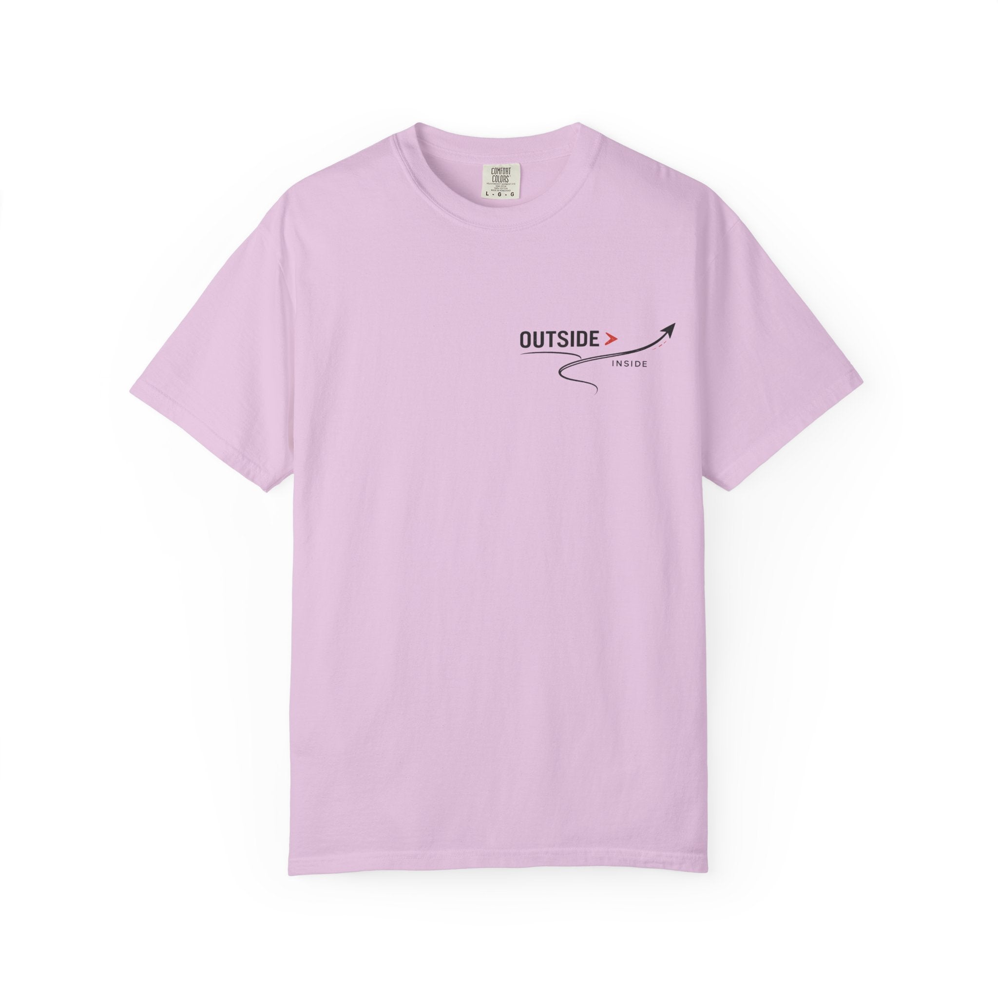 Outside > Inside T-Shirt — Minimal Arrow Travel Graphic Tee