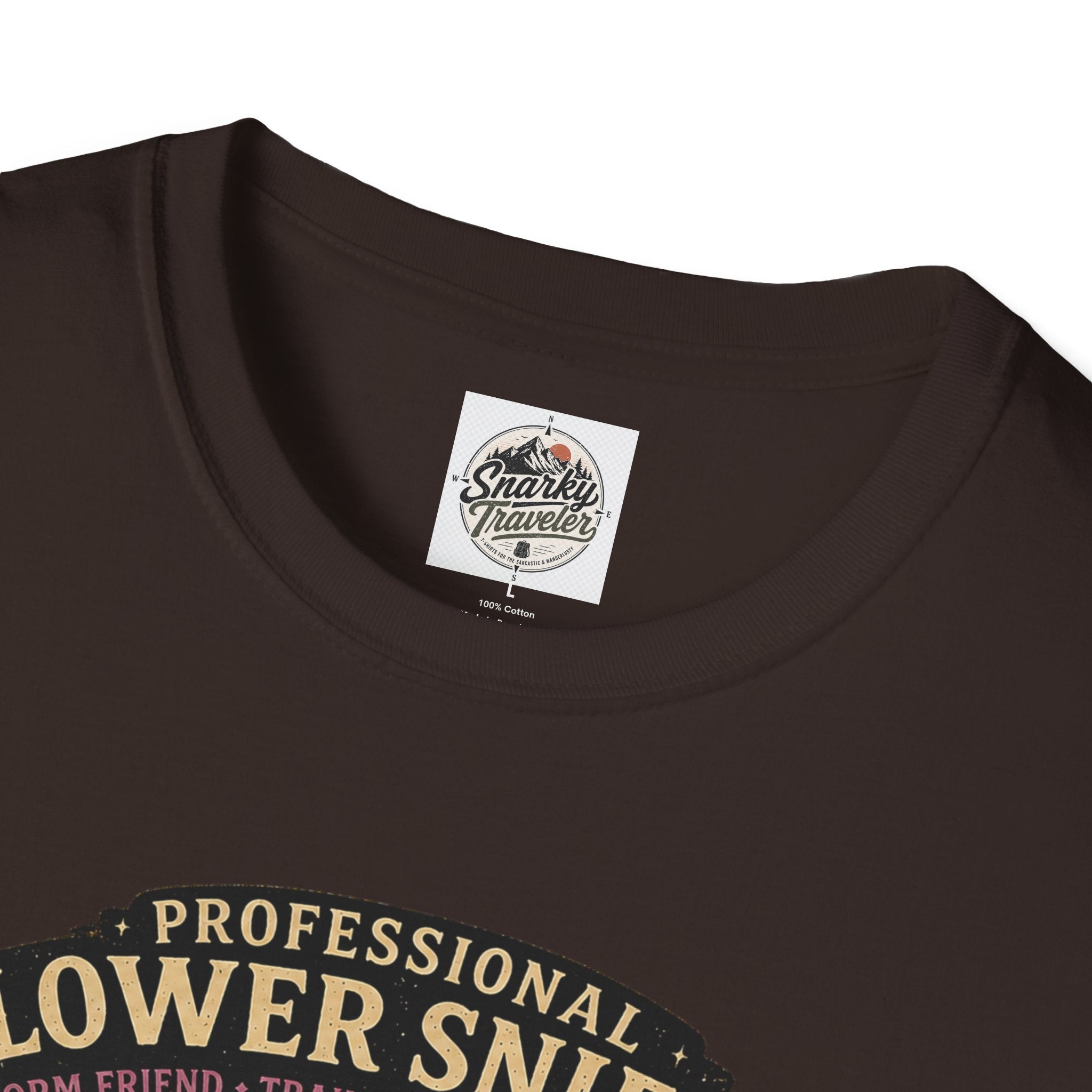 Flower Sniffer Vintage Graphic Tee — "Professional Flower Sniffer / Part-Time Alien"