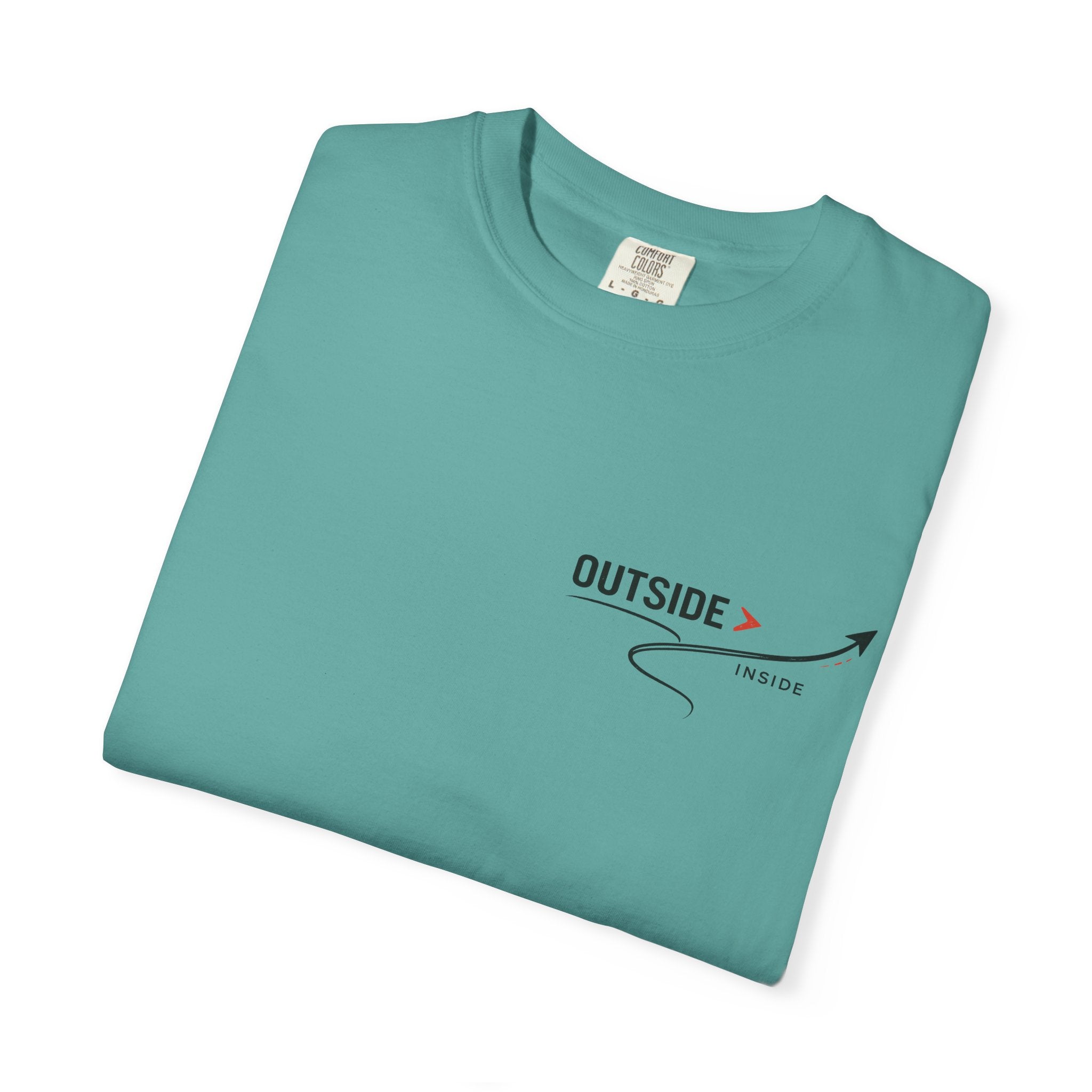 Outside > Inside T-Shirt — Minimal Arrow Travel Graphic Tee