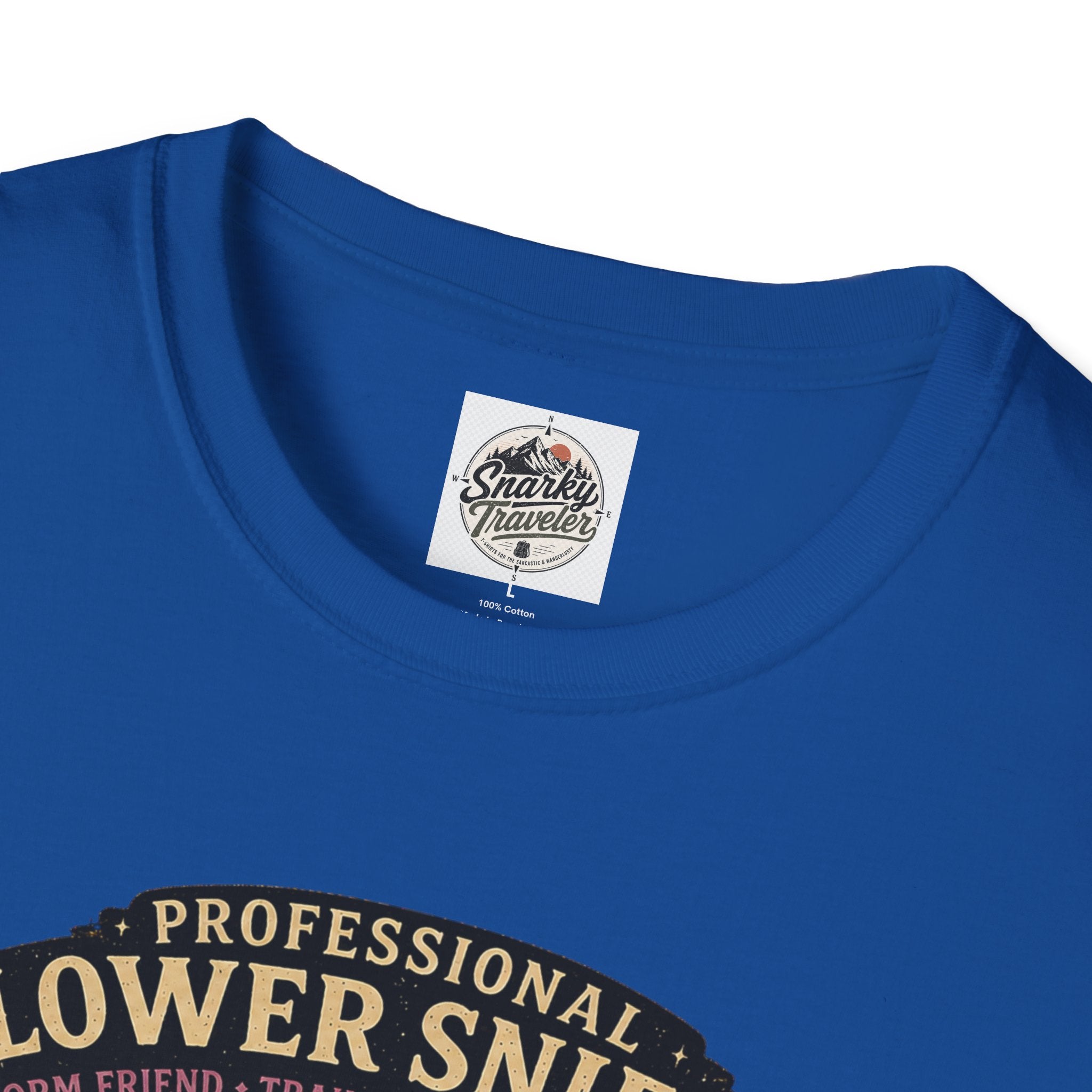 Flower Sniffer Vintage Graphic Tee — "Professional Flower Sniffer / Part-Time Alien"