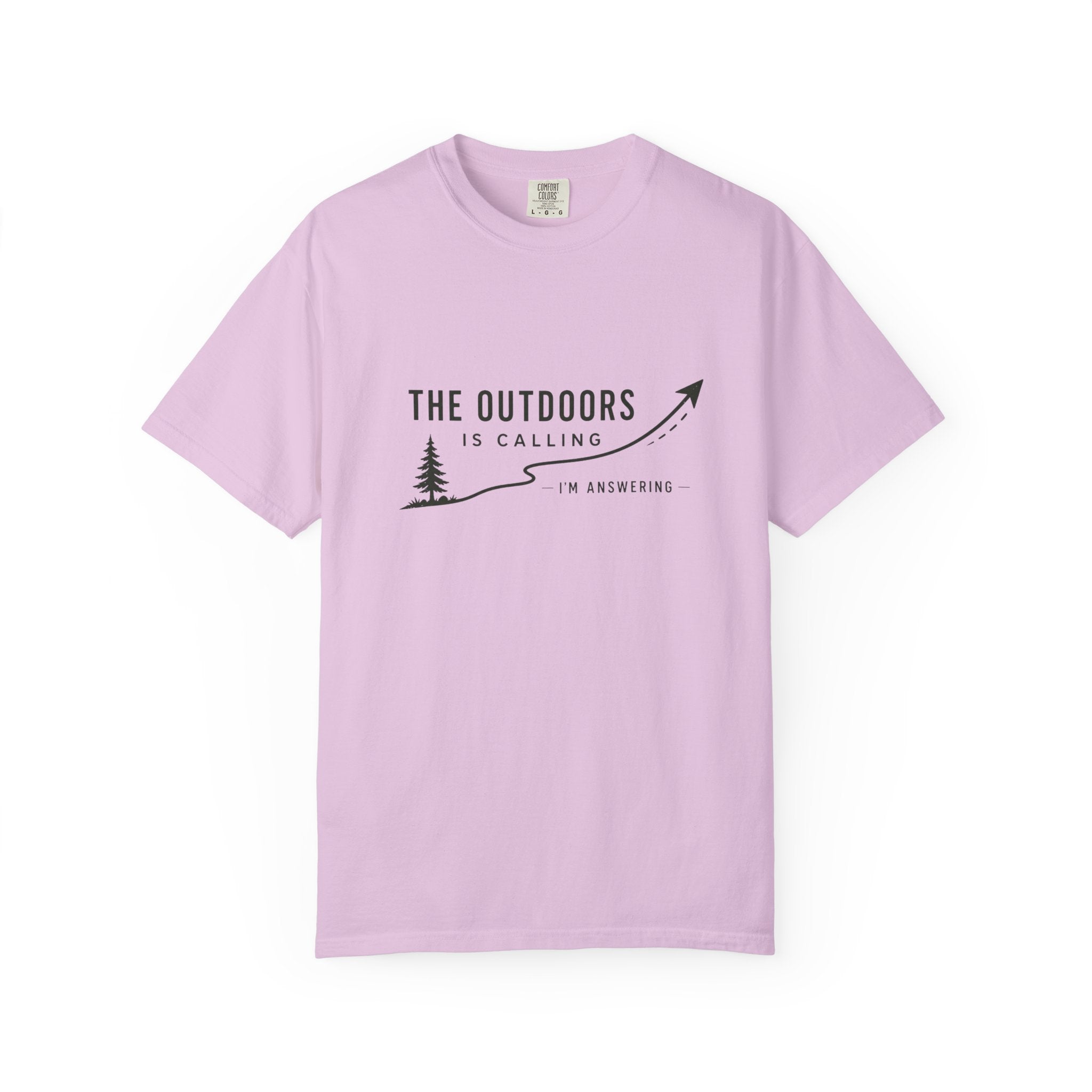T-Shirt — “The Outdoors Is Calling” Graphic Tee (Adventure, Hiking, Nature Lover)