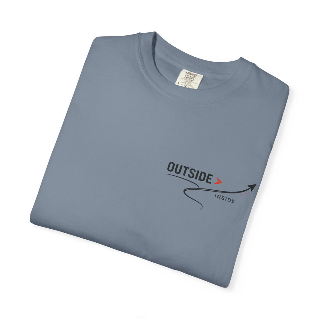 Outside > Inside T-Shirt — Minimal Arrow Travel Graphic Tee