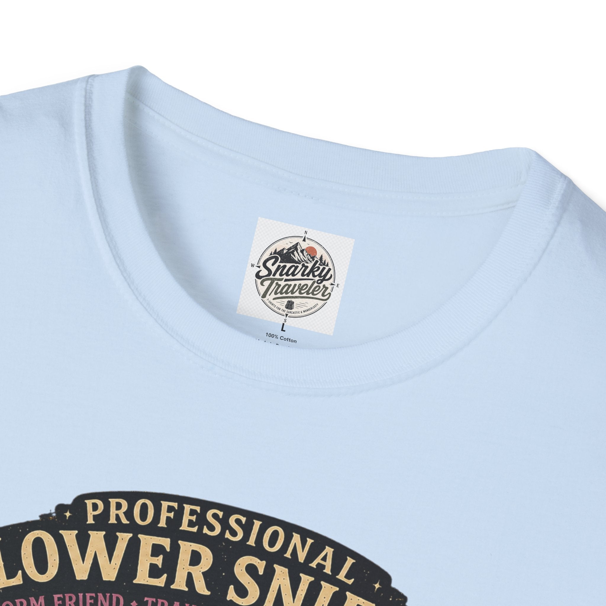 Flower Sniffer Vintage Graphic Tee — "Professional Flower Sniffer / Part-Time Alien"